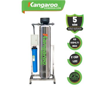 KG1054LT1-INOX,BỘ LỌC TỔNG ĐẦU NGUỒN GIA ĐÌNH,2 CẤP LỌC,VAN TỰ ĐỘNG