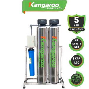 KG1054LT2-INOX,BỘ LỌC TỔNG ĐẦU NGUỒN GIA ĐÌNH,3 CẤP LỌC,VAN TỰ ĐỘNG