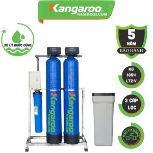 KG1054LT2-V,BỘ LỌC TỔNG ĐẦU NGUỒN GIA ĐÌNH,3 CẤP LỌC,VAN TỰ ĐỘNG,XỬ LÍ CANXI
